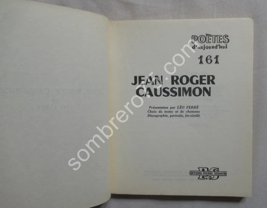 Jean Roger CAUSSIMON par Léo Ferré. 1967 - Image 3