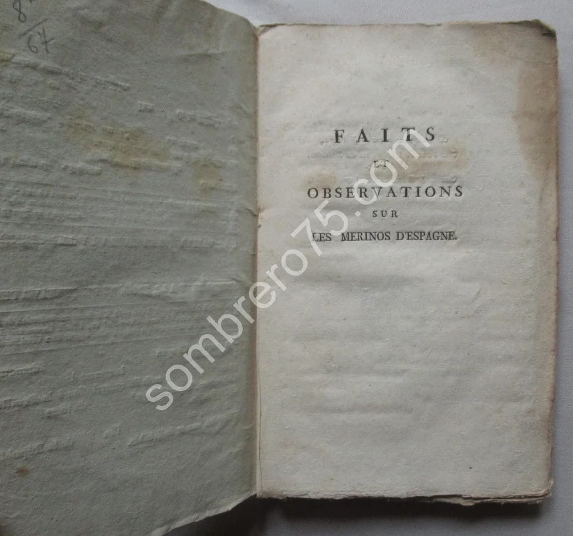 Faits et Observations concernant la Race des Merinos d'Espagne. Ch PICTET - Image 3