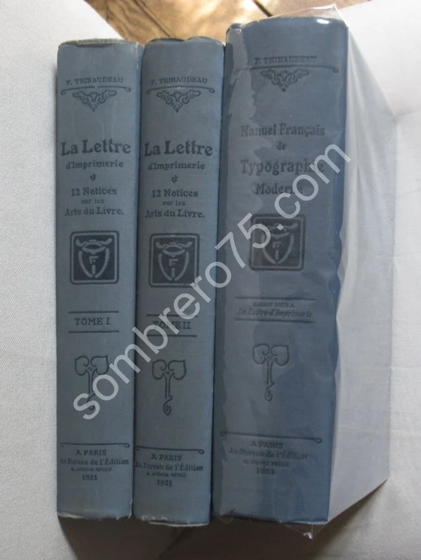 Manuel Français de Typographie Moderne. 3 Tomes