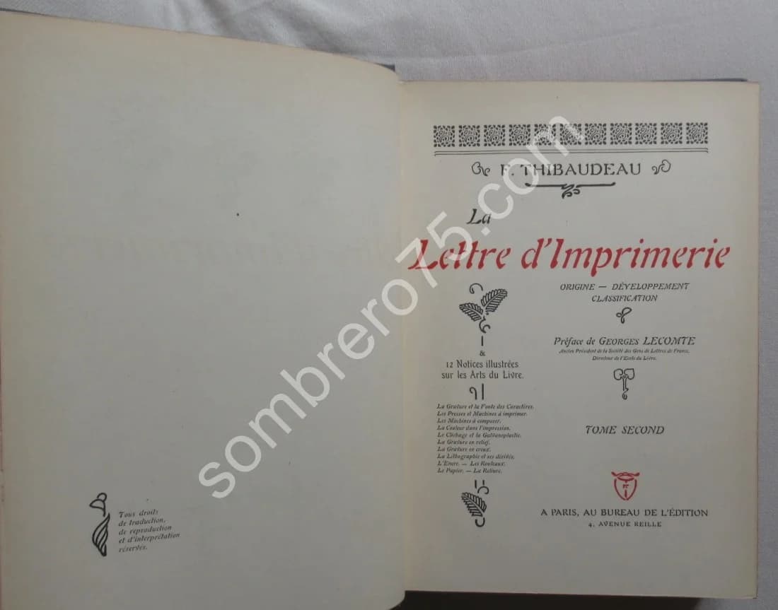 Manuel Français de Typographie Moderne. 3 Tomes - Image 9
