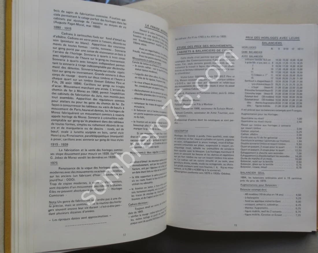 La Comtoise - La Morbier - La Morez. Histoire et Technique. MAITZNER - Image 8