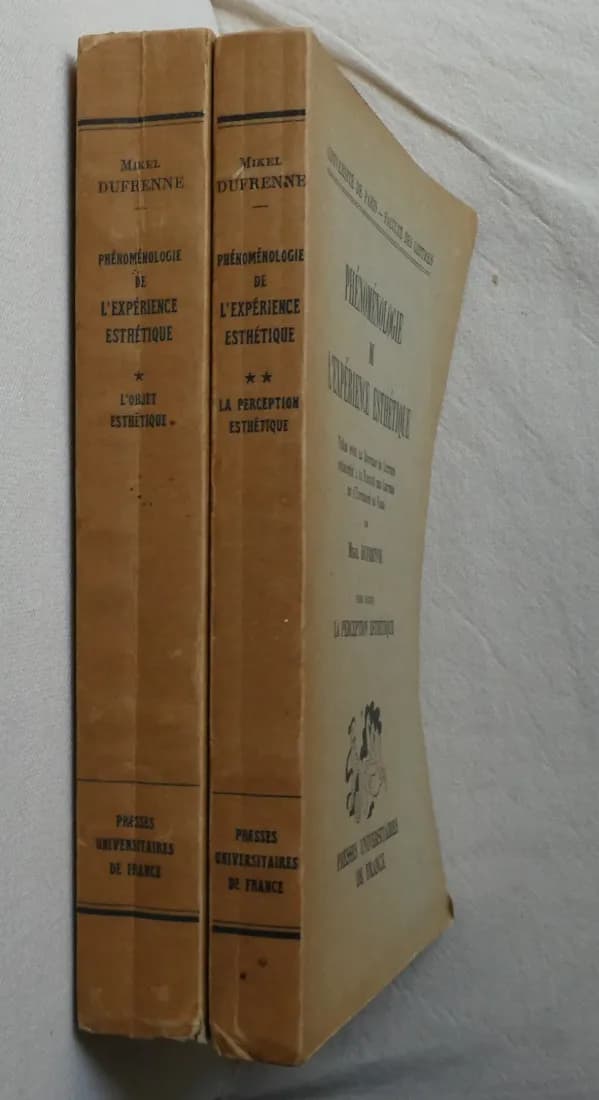 Phénoménologie de l'Exprérience Esthétique. 2 Tomes - Image 2