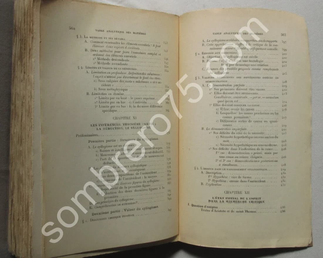 La Critique de la Connaissance. Joseph de Tonquédec. 1929 - Image 7