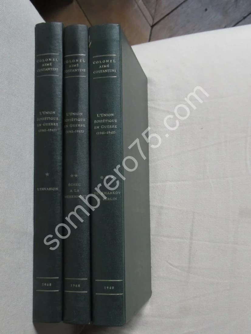 L'Union Soviétique en Guerre 1941-1945. Colonel COSTANTINI- 3 Tomes - Image 2