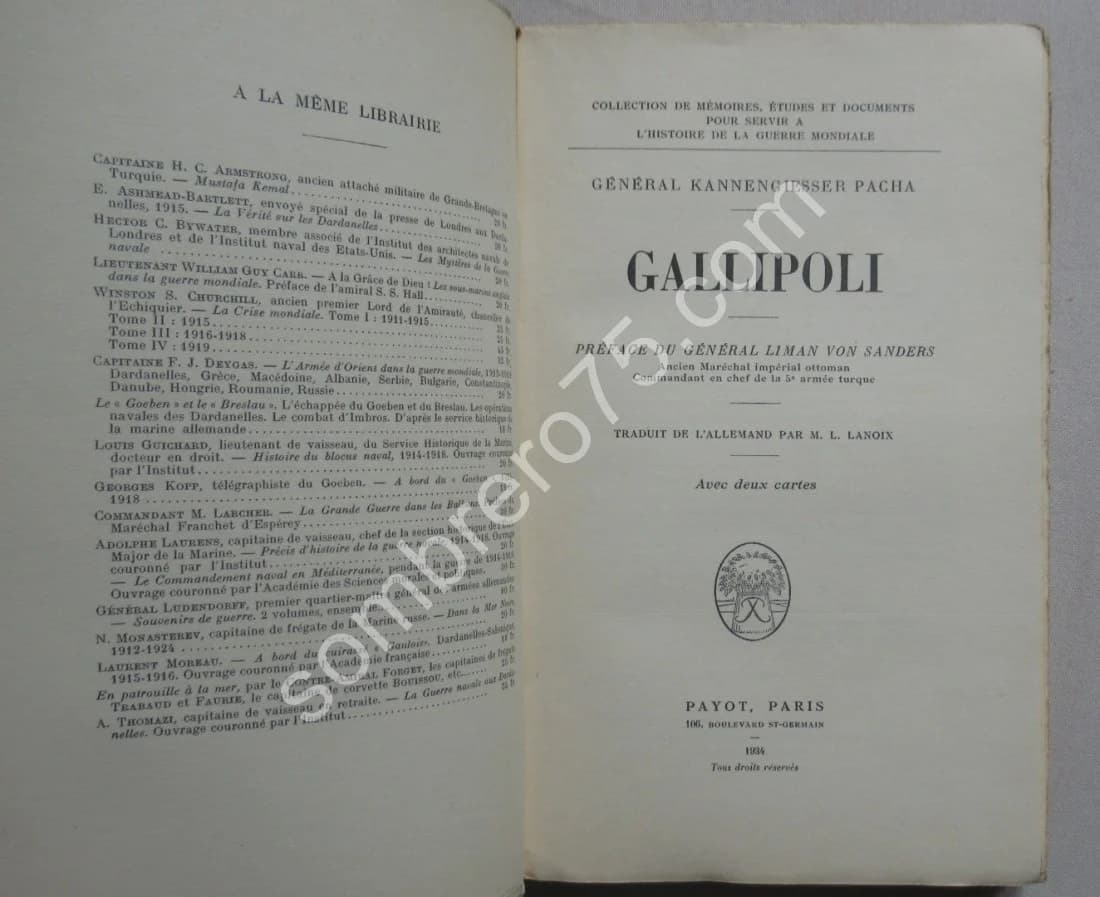 Gallipoli. Général Kannengiesser Pacha - Image 3