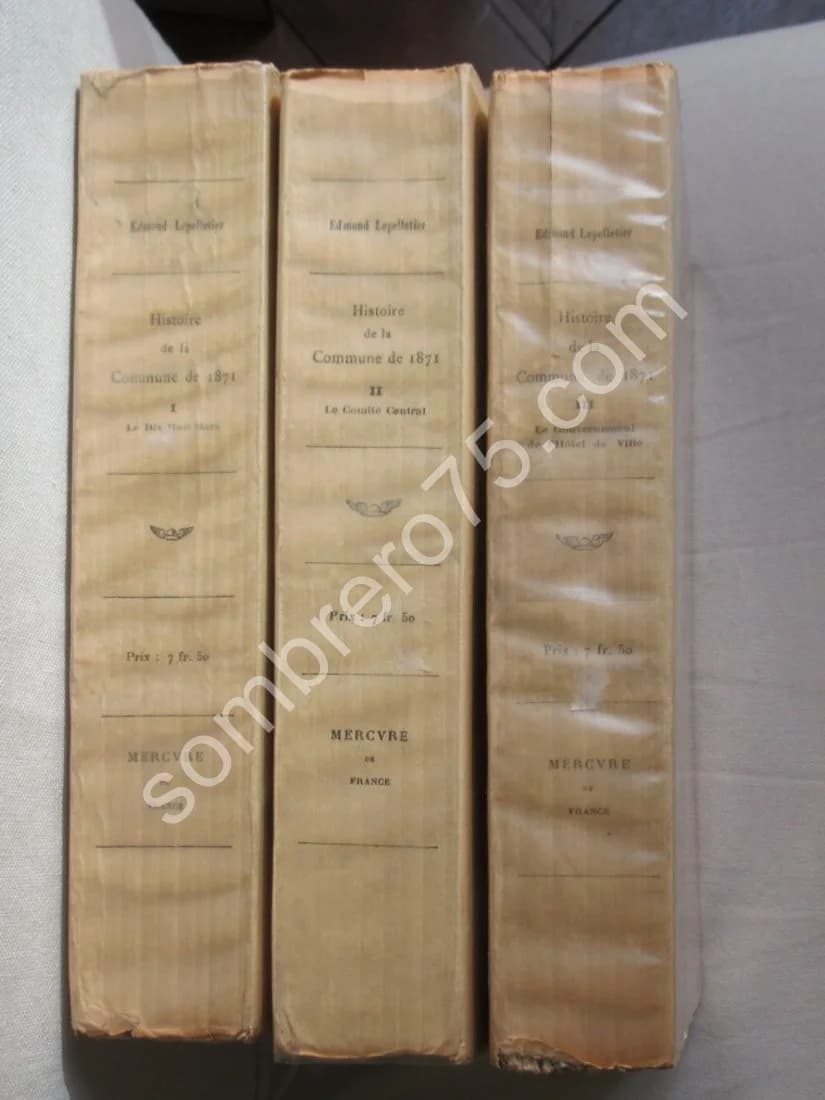 Histoire de la Commune de 1871.. 3 VOL - Image 2