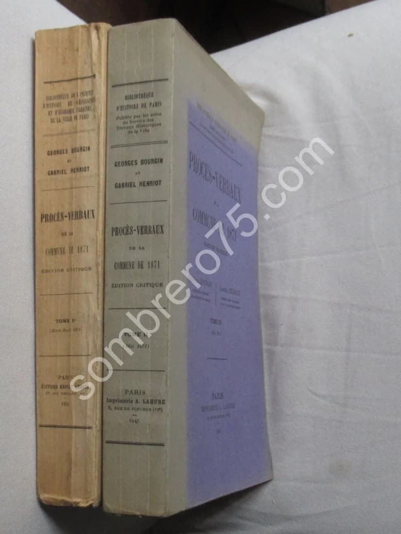 Procès Verbaux de la Commune de 1871 - 2 Tomes - Image 2