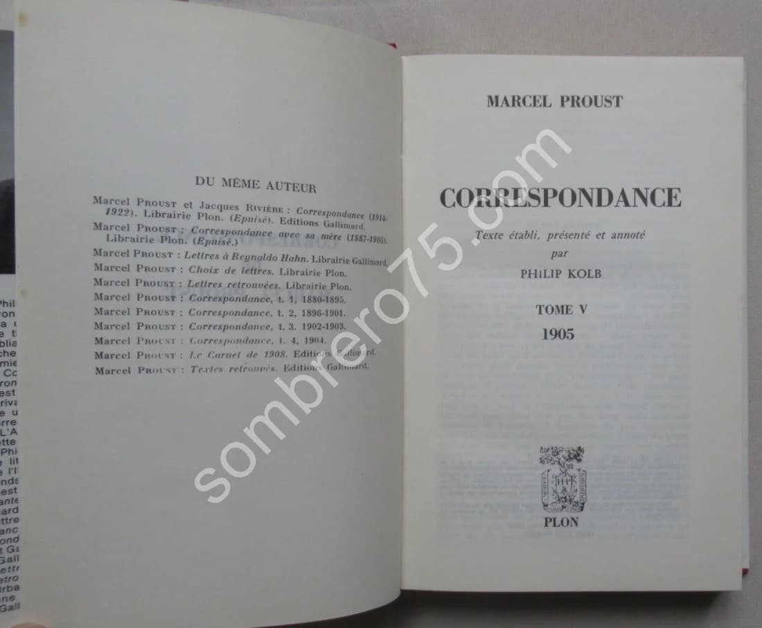 Correspondance de 1905 - Tome 5. Texte Établi et annoté par KOLB Philip - Image 3