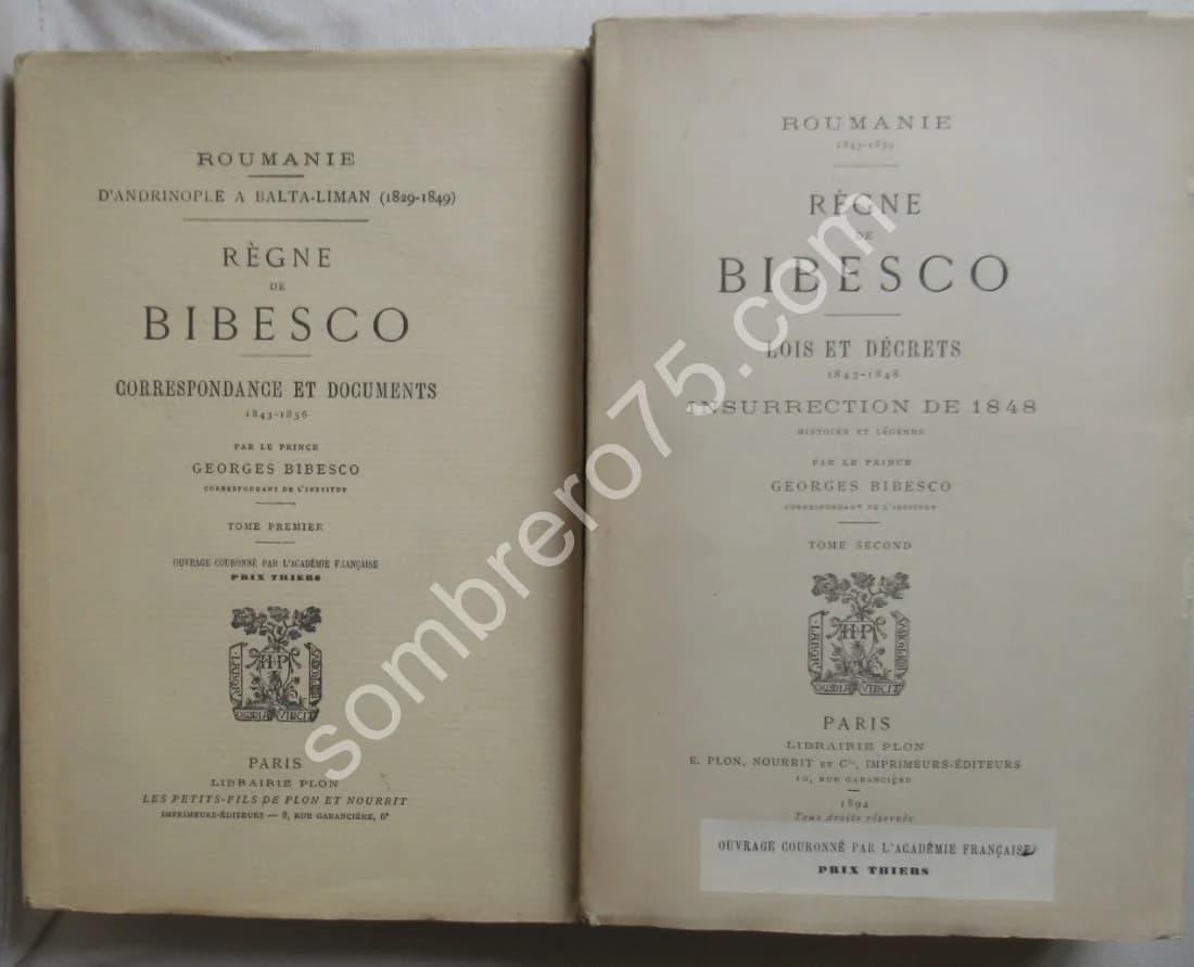 Règne de Bibesco. 2 Volumes