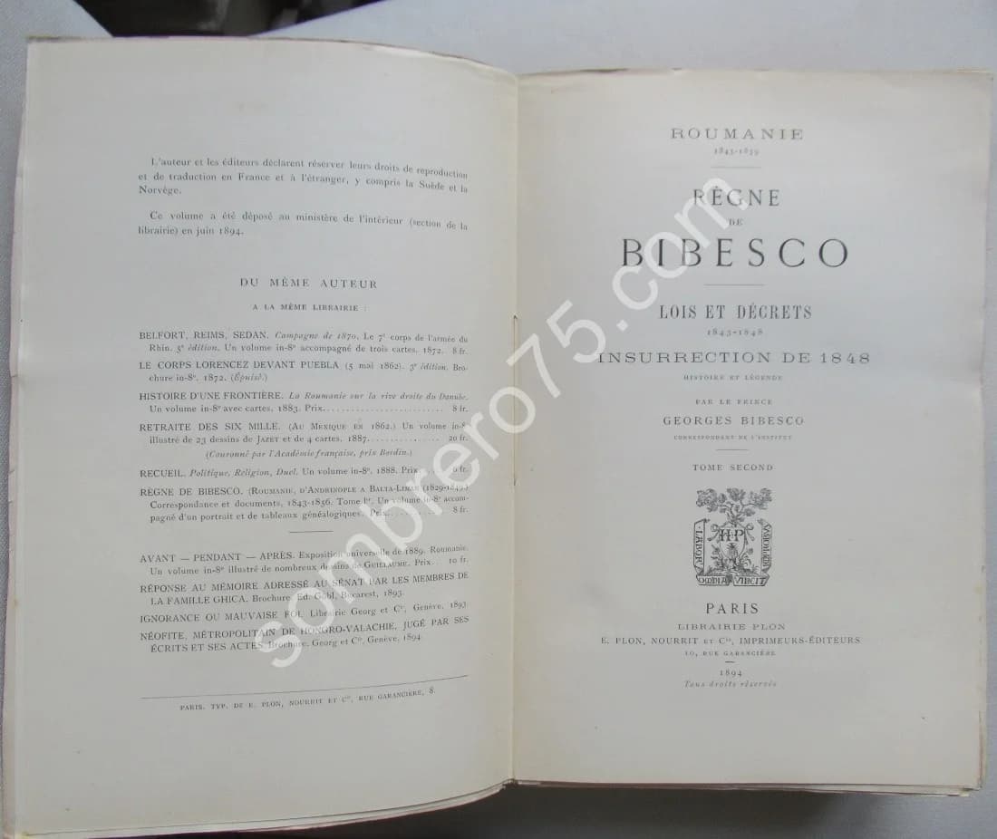 Règne de Bibesco. 2 Volumes - Image 4