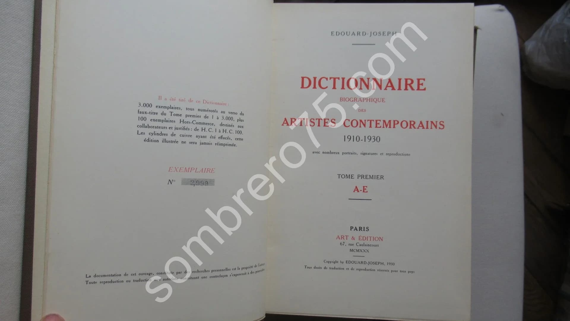 Dictionnaire Biographique des Artistes Contemporains- 3 Tomes + supplément - Image 2