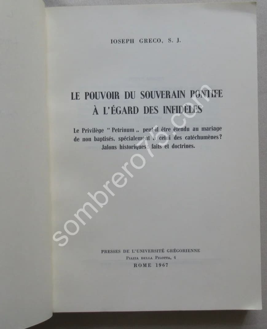 Le Pouvoir du Souverain Pontife à l'Egard des Infidèles - Image 3
