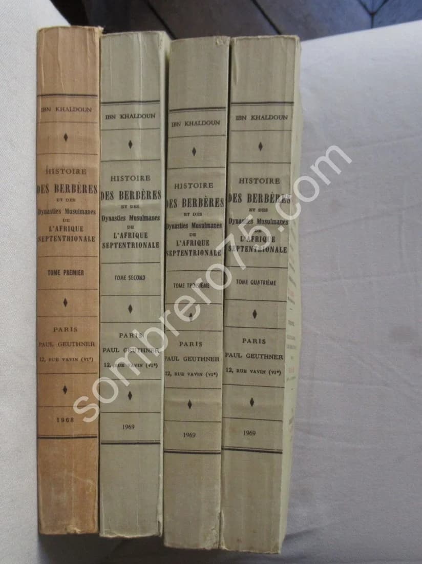 Histoire des Berbères et des Dynasties Musulmanes. 4 Tomes - Image 2