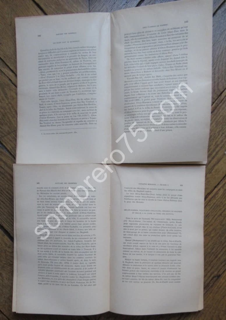 Histoire des Berbères et des Dynasties Musulmanes. 4 Tomes - Image 4