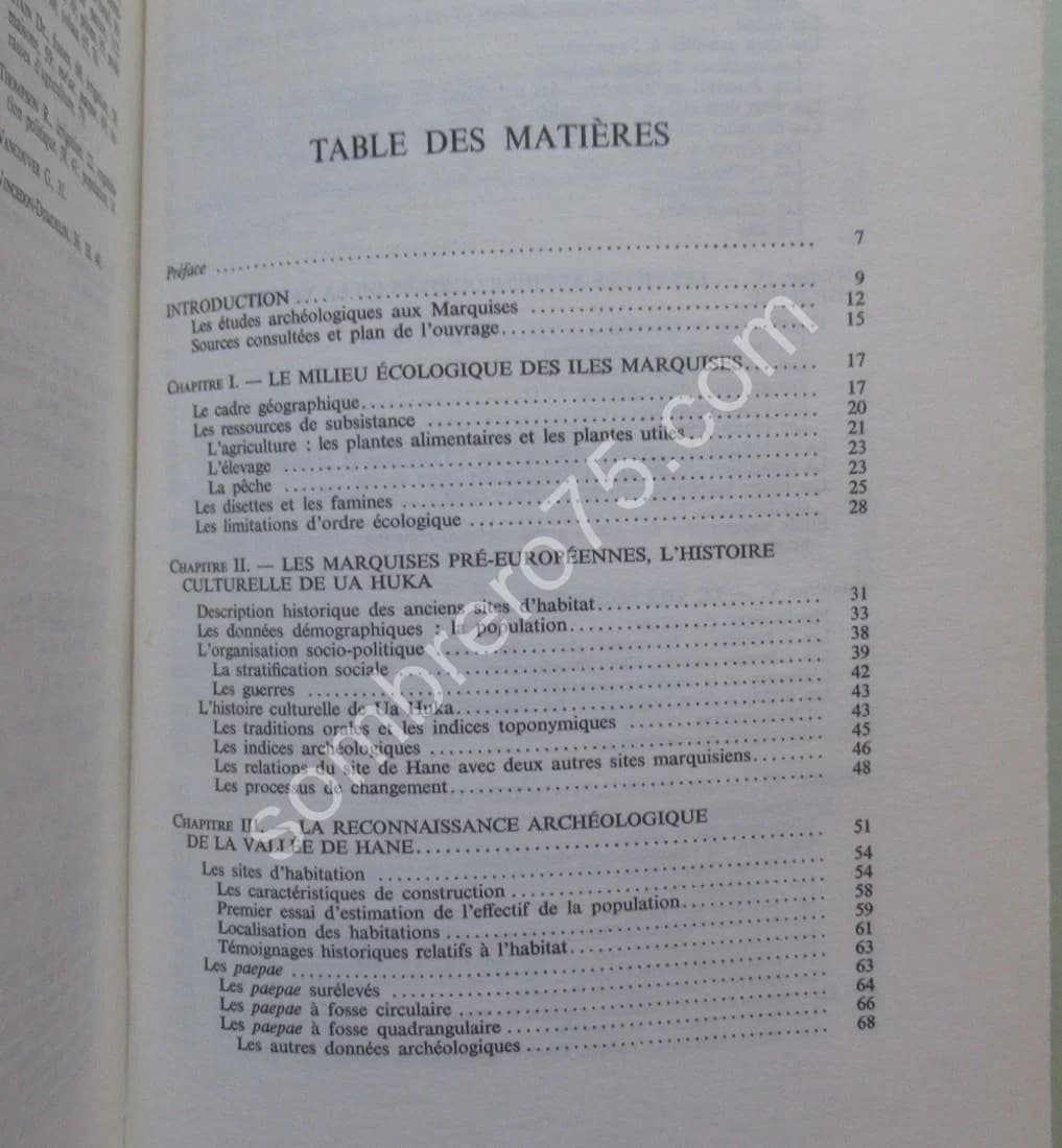 Archéologie d'une Vallée des Iles Marquises. Marimari Kellum Ottino - Image 7