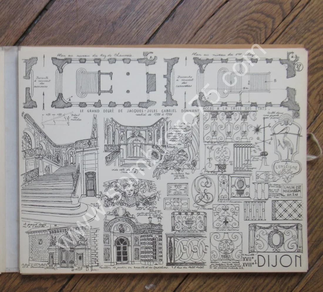 Croquis Deuxième Album - Région de l'Est. 1942 - Image 6