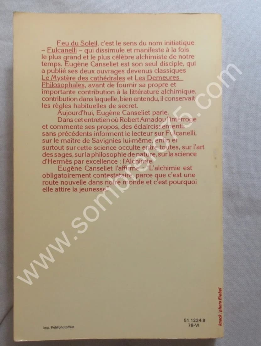 Le Feu du Soleil. Entretien sur l'alchimie avec Eug Canseliet - Image 5