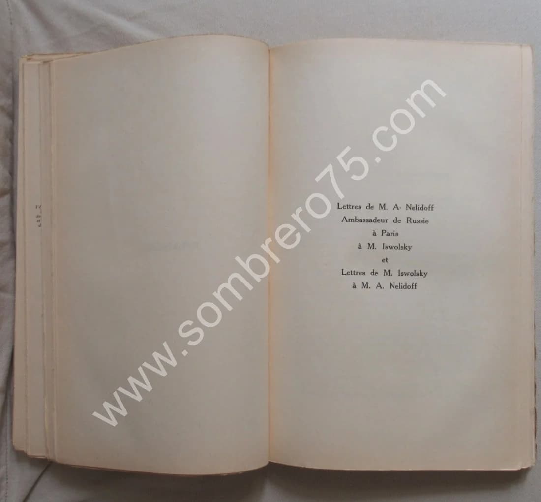 Au Service de la Russie. Correspondance Diplomatique Alex. ISWOLSKY - Image 7