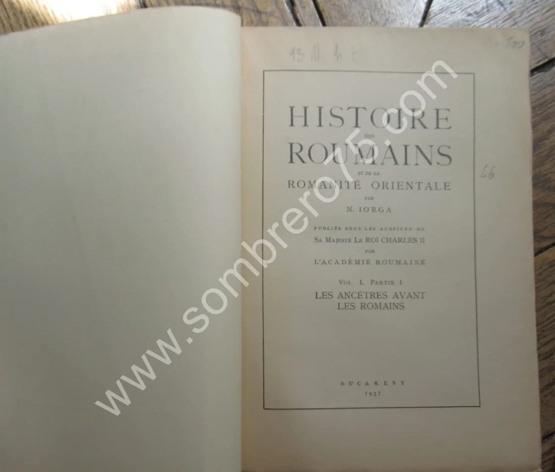Histoire des Roumains et de la Romanité Orientale. 4 Tomes. en 5 Vol.. 1937 - Image 2