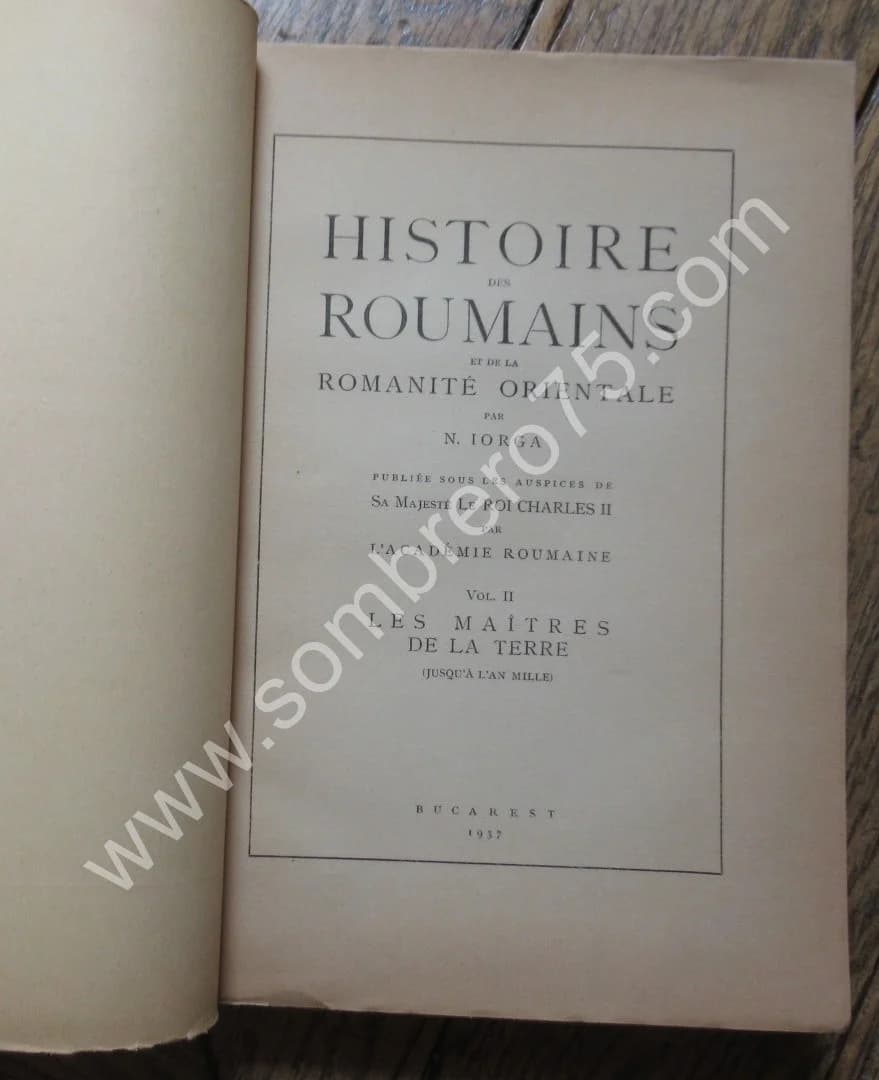 Histoire des Roumains et de la Romanité Orientale. 4 Tomes. en 5 Vol.. 1937 - Image 4