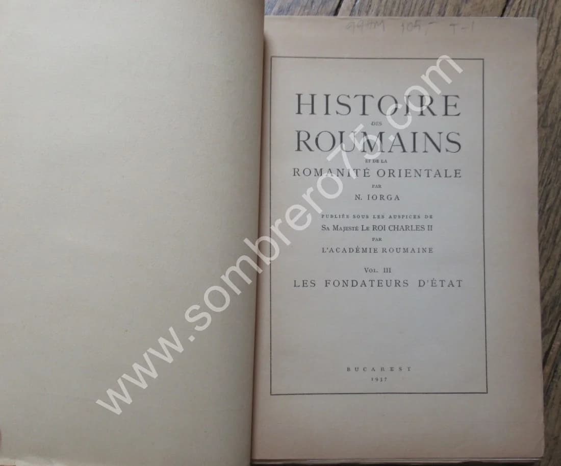 Histoire des Roumains et de la Romanité Orientale. 4 Tomes. en 5 Vol.. 1937 - Image 5