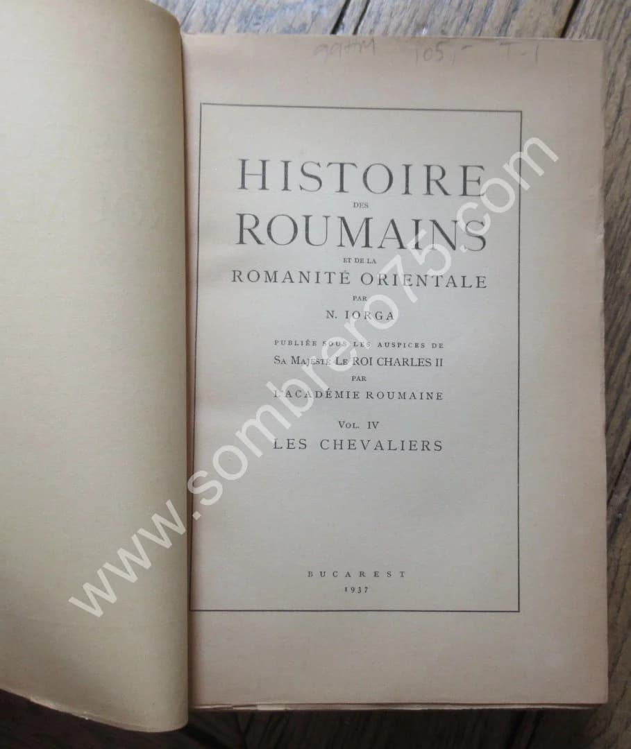 Histoire des Roumains et de la Romanité Orientale. 4 Tomes. en 5 Vol.. 1937 - Image 6