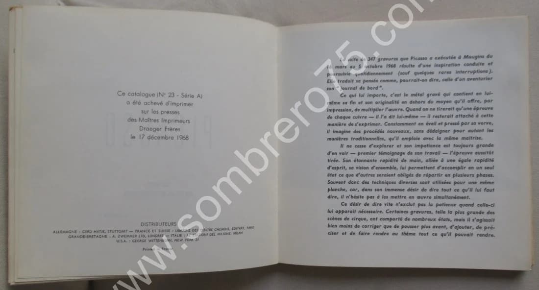 Picasso - 347 gravures - - Mars à octobre 1968 - Image 5