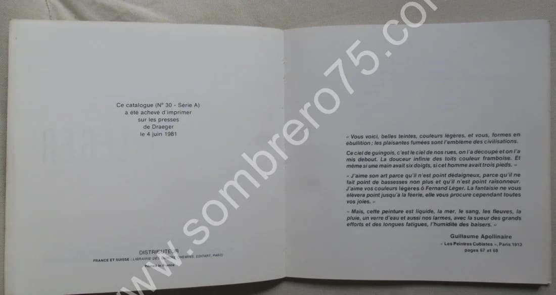 F Léger 75 Gouaches et Dessins 1911-1955. Galerie Leiris - Image 4