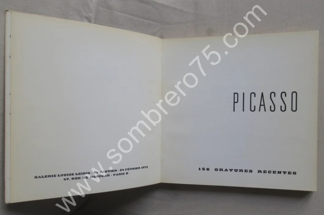 Picasso 156 Gravures Récentes. 1973 - Image 3
