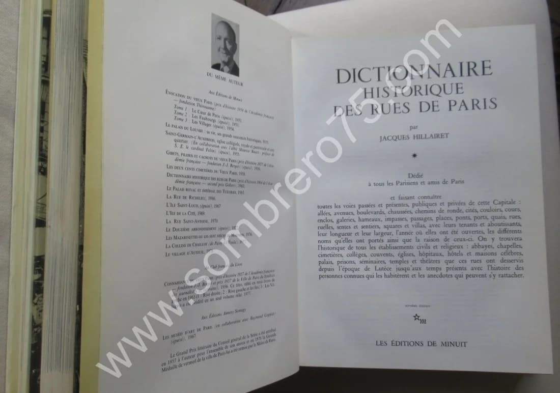 Dictionnaire Historique des Rues de Paris- 3 Tomes - Image 3