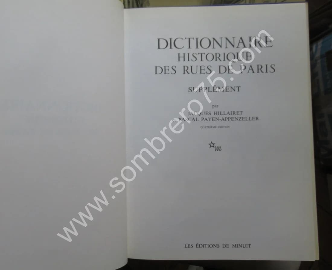 Dictionnaire Historique des Rues de Paris- 3 Tomes - Image 8