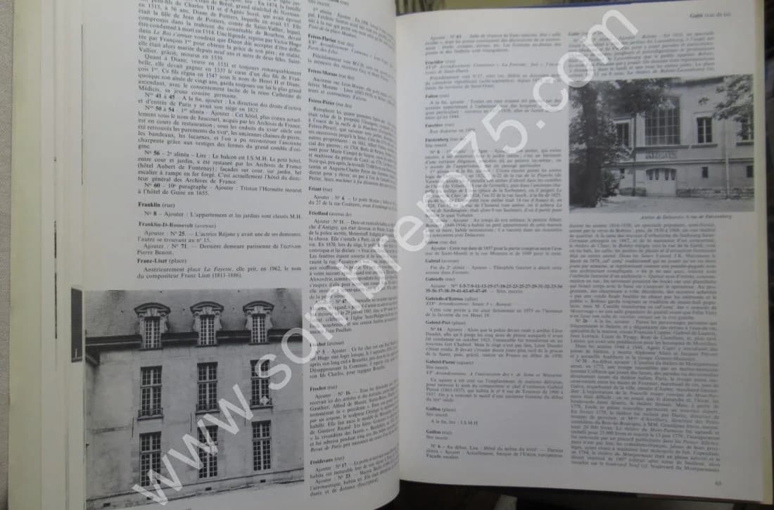 Dictionnaire Historique des Rues de Paris- 3 Tomes - Image 9