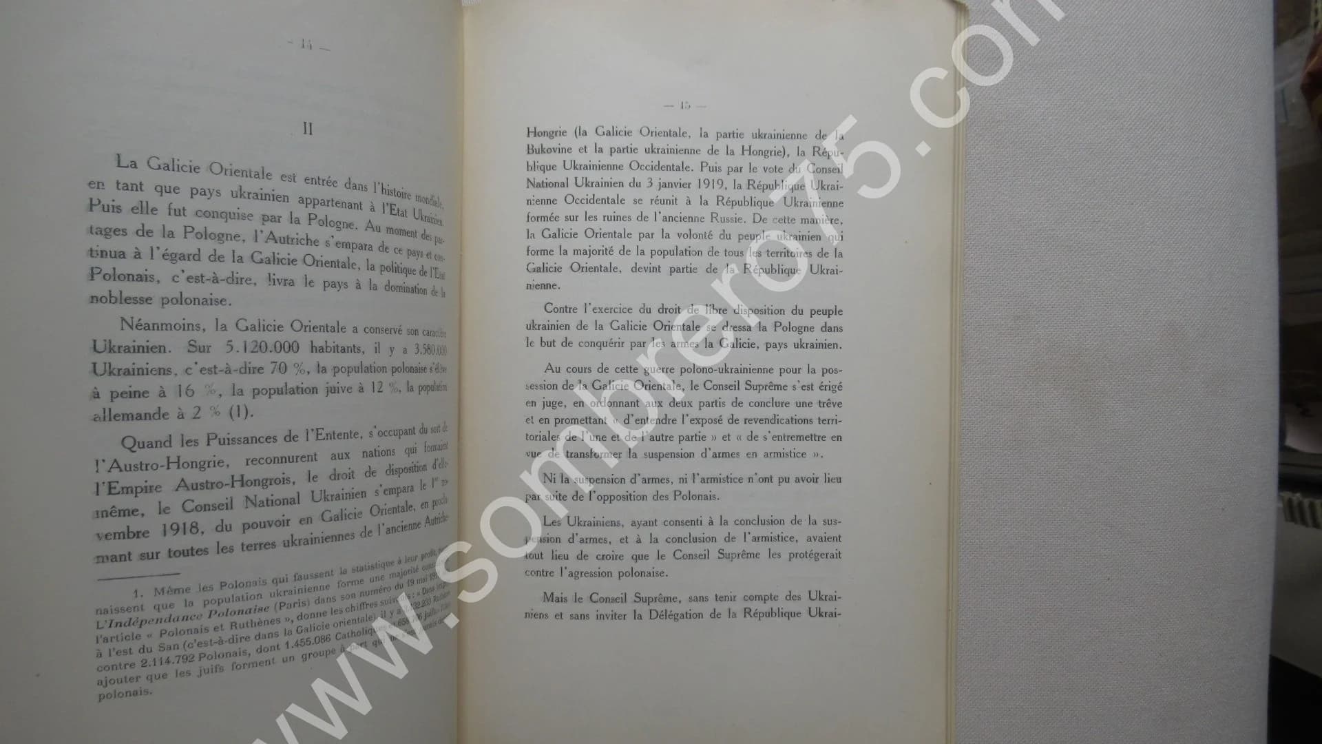 Décisions du Conseil Suprême sur la Galicie Orientale. Ukraine. 1919 M. LOZYNSKY - Image 5