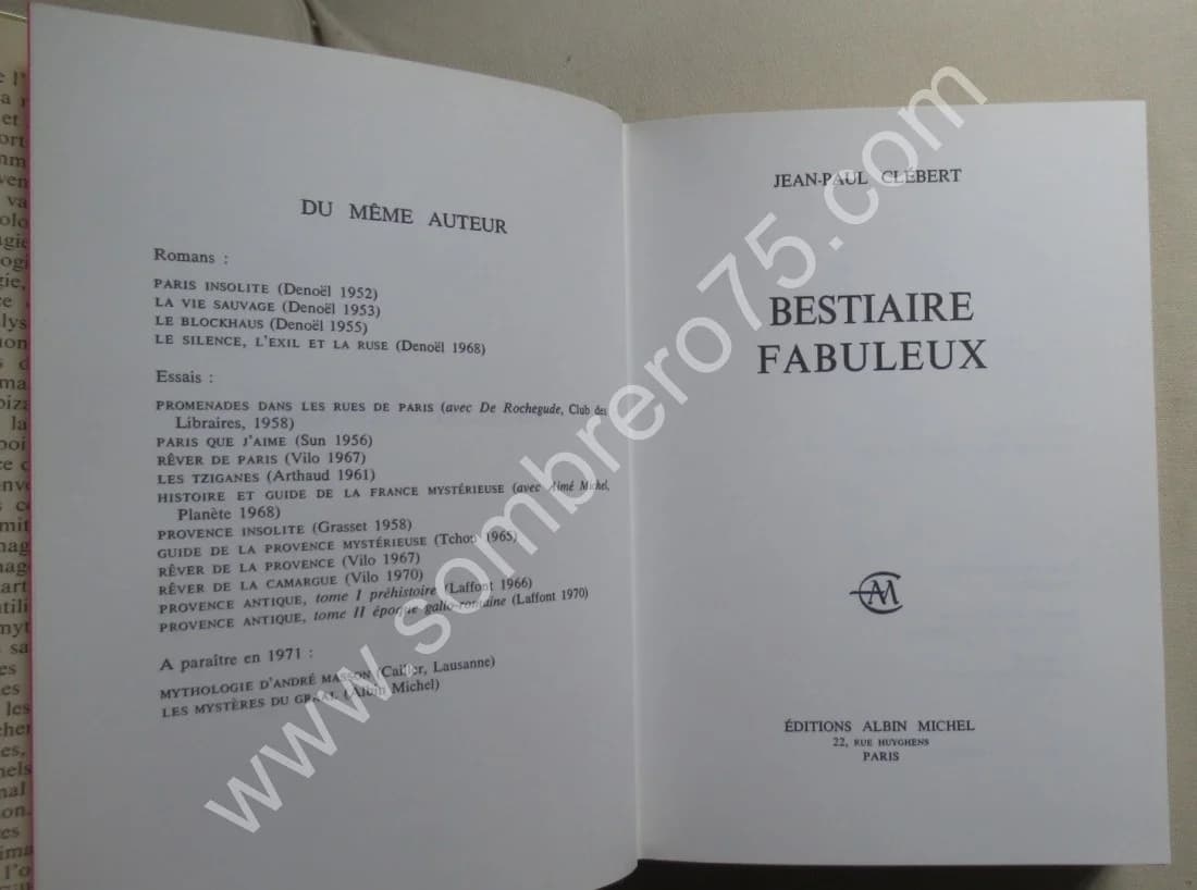 Dictionnaire du Symbolisme Animal. Bestiaire Fabuleux. J P. CLEBERT - Image 3