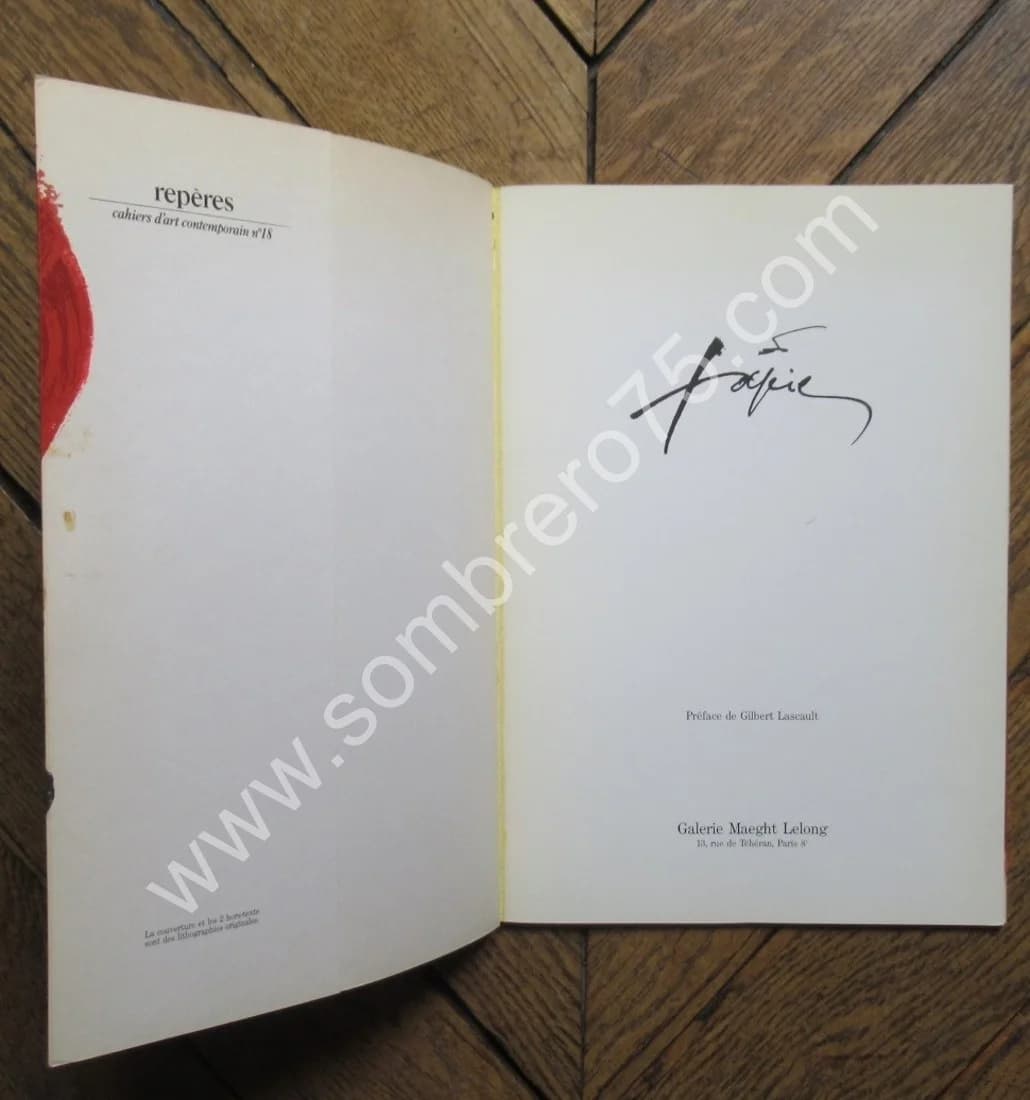 Tapiès - Repères N°18. Galerie. Lithos - Image 4