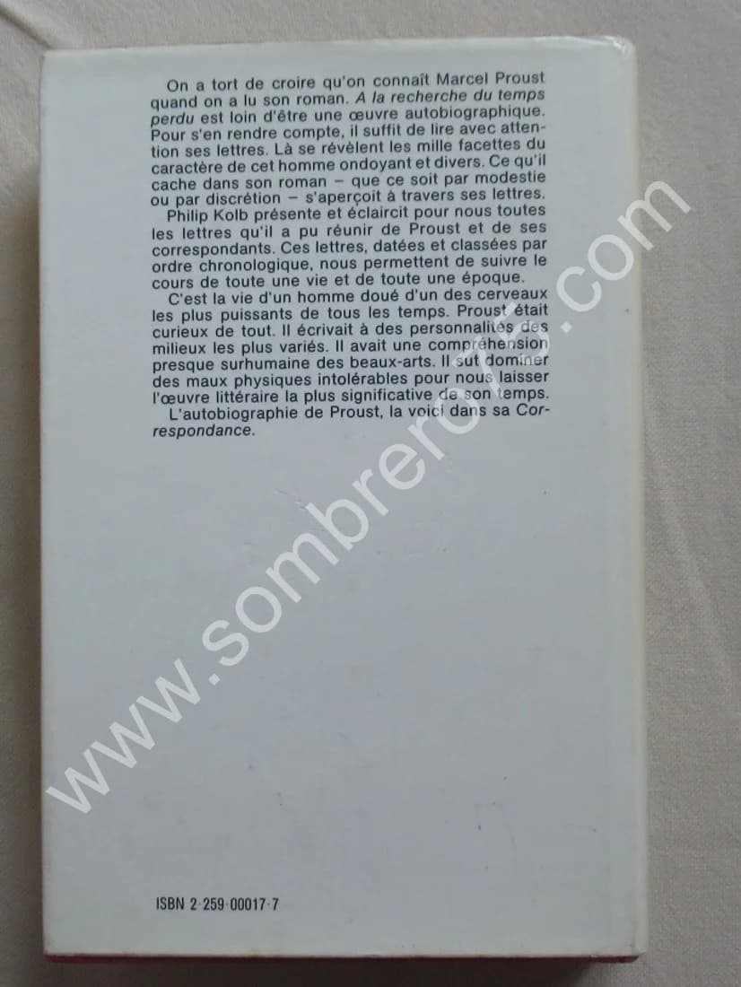 Correspondance de Marcel Proust 1896/1901. T. 2 Texte Établi et Annoté par KOLB Philip - Image 5
