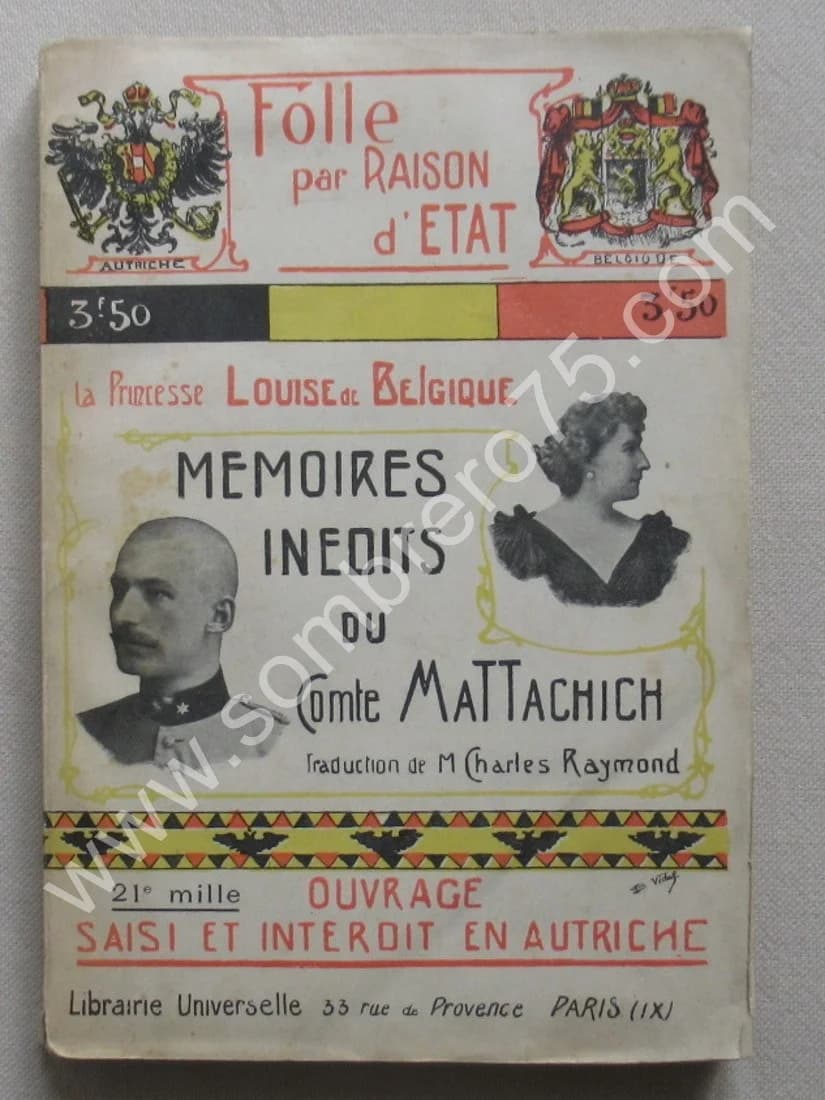 Mémoires inédits du Comte Mattachich