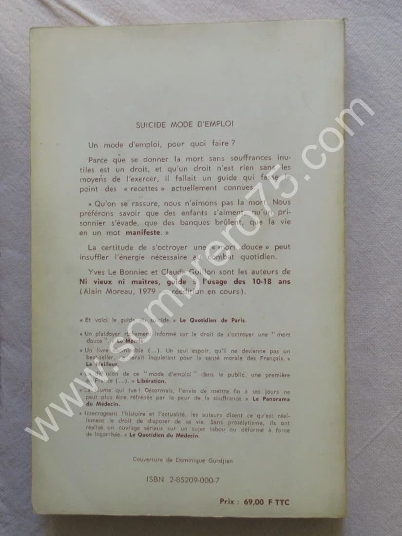 Suicide Mode d'Emploi. Histoire, technique, actualité - Image 4