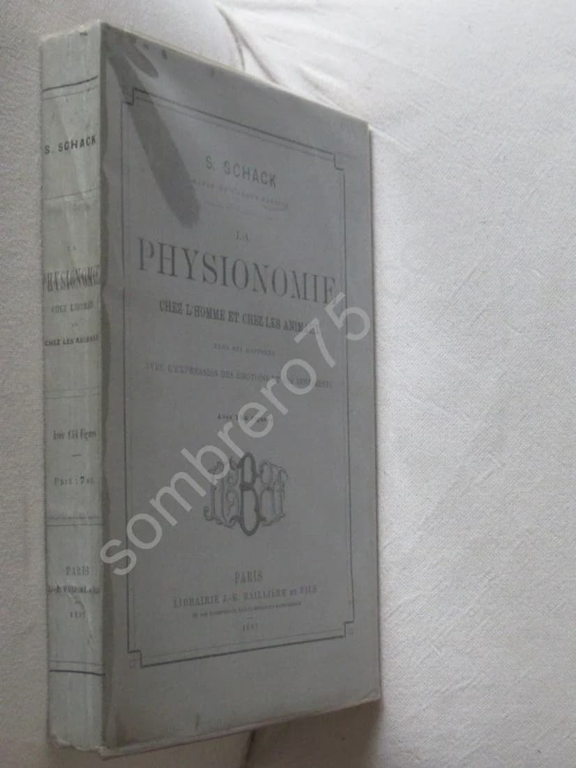 La Physionomie chez l'Homme et chez les Animaux, dans ses Rapports avec l'Expression des Emotions et des Sentiments. SCHACK - Image 2