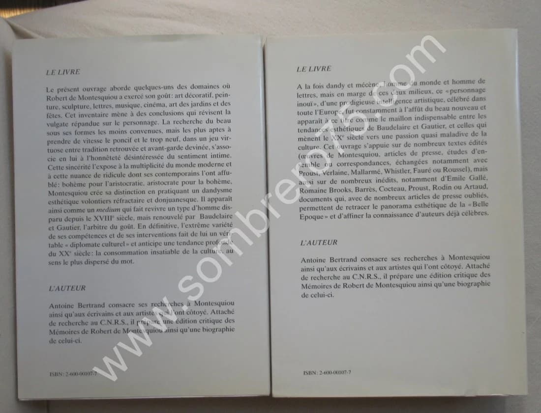 Les Curiosités Esthétiques de Robert de Montesquiou.. 2 Vol - Image 7