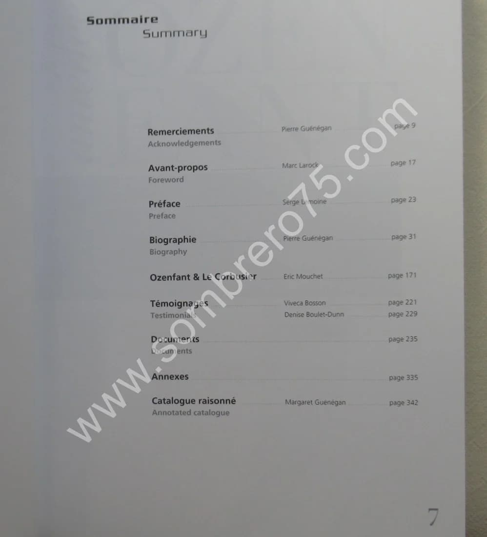 Amédée Ozenfant. Catalogue Raisonné de l'Oeuvre Peint. P. M. GUENEGAN - Image 5