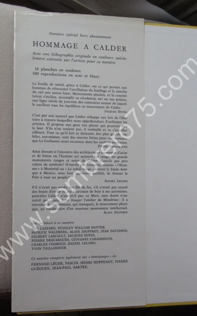 Hommage à Alexander Calder. Numéro Spécial. 1972 Litho - Image 4