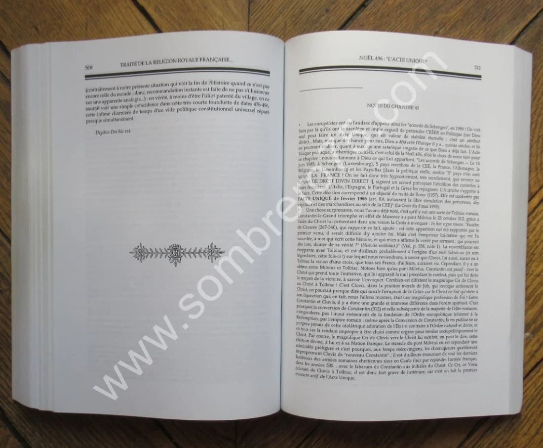 Traité de la Religion Royale Française ou le Vrai Visage de Clovis. V MORLIER - Image 5