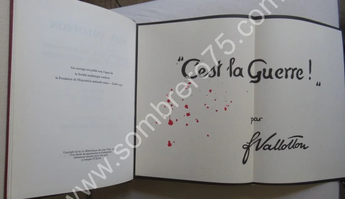 Journal 1914-1921 par F. Vallotton. Vol III. 1975. - Image 4