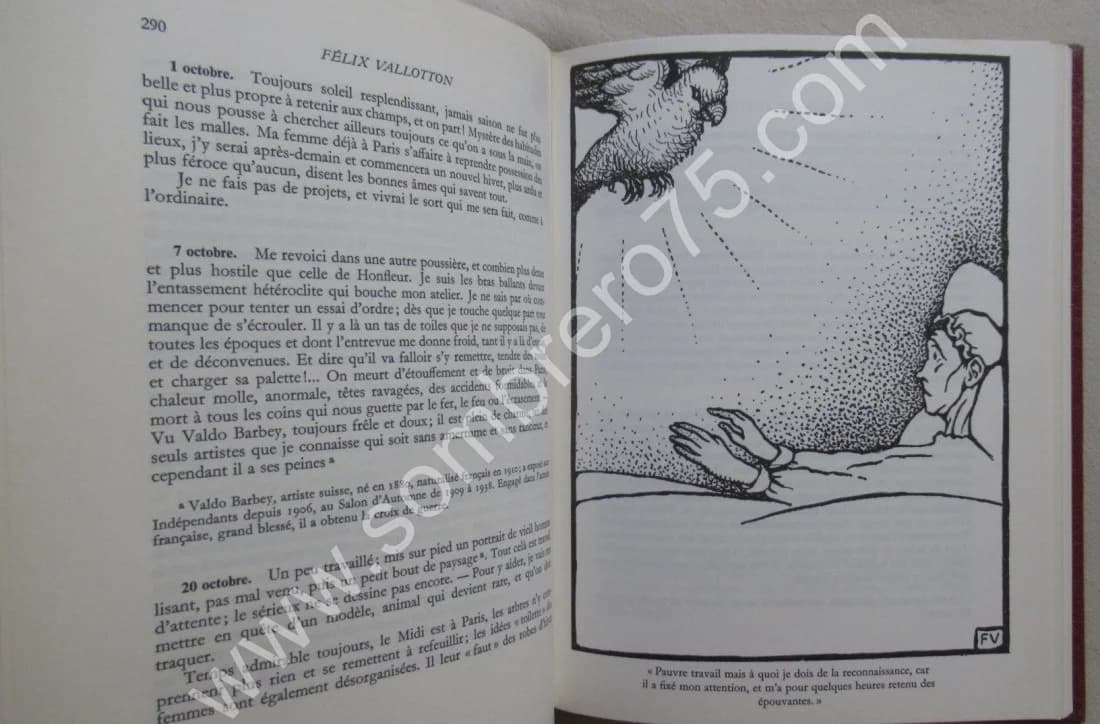 Journal 1914-1921 par F. Vallotton. Vol III. 1975. - Image 6