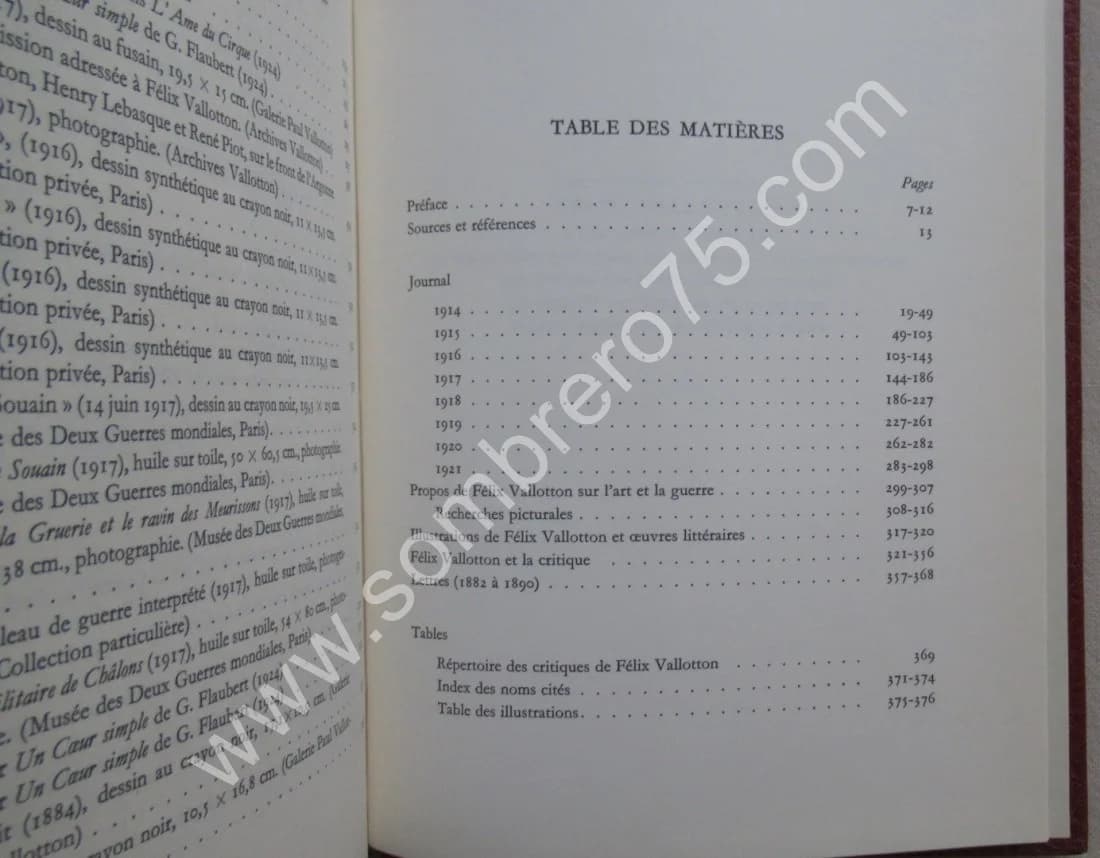 Journal 1914-1921 par F. Vallotton. Vol III. 1975. - Image 7