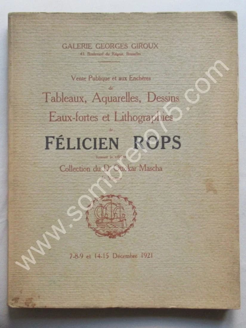 Félicien Rops - Vente Publique Collection Dr Ottokar Mascha 1921