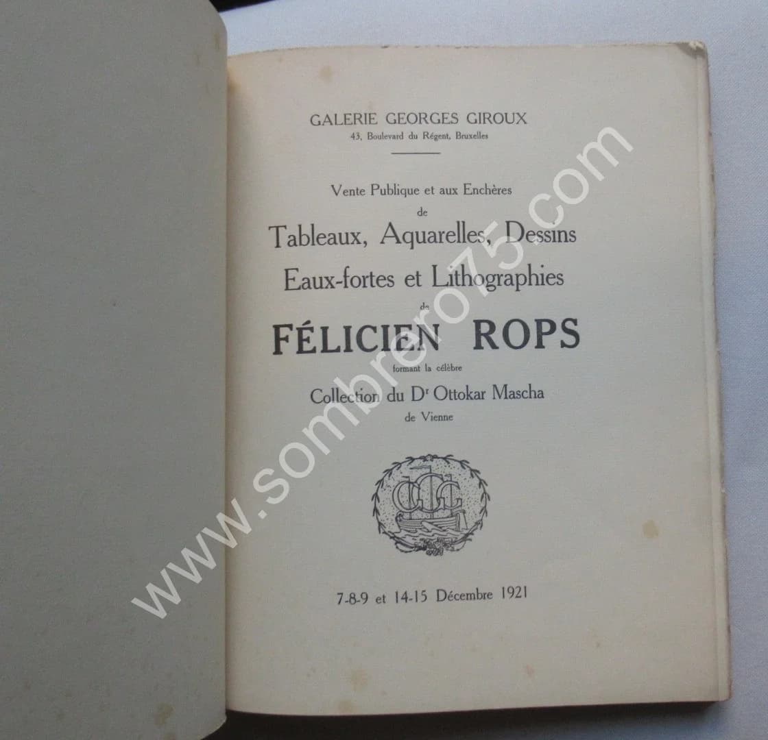 Félicien Rops - Vente Publique Collection Dr Ottokar Mascha 1921 - Image 3