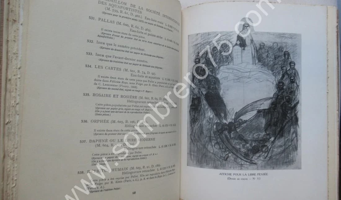 Félicien Rops - Vente Publique Collection Dr Ottokar Mascha 1921 - Image 5