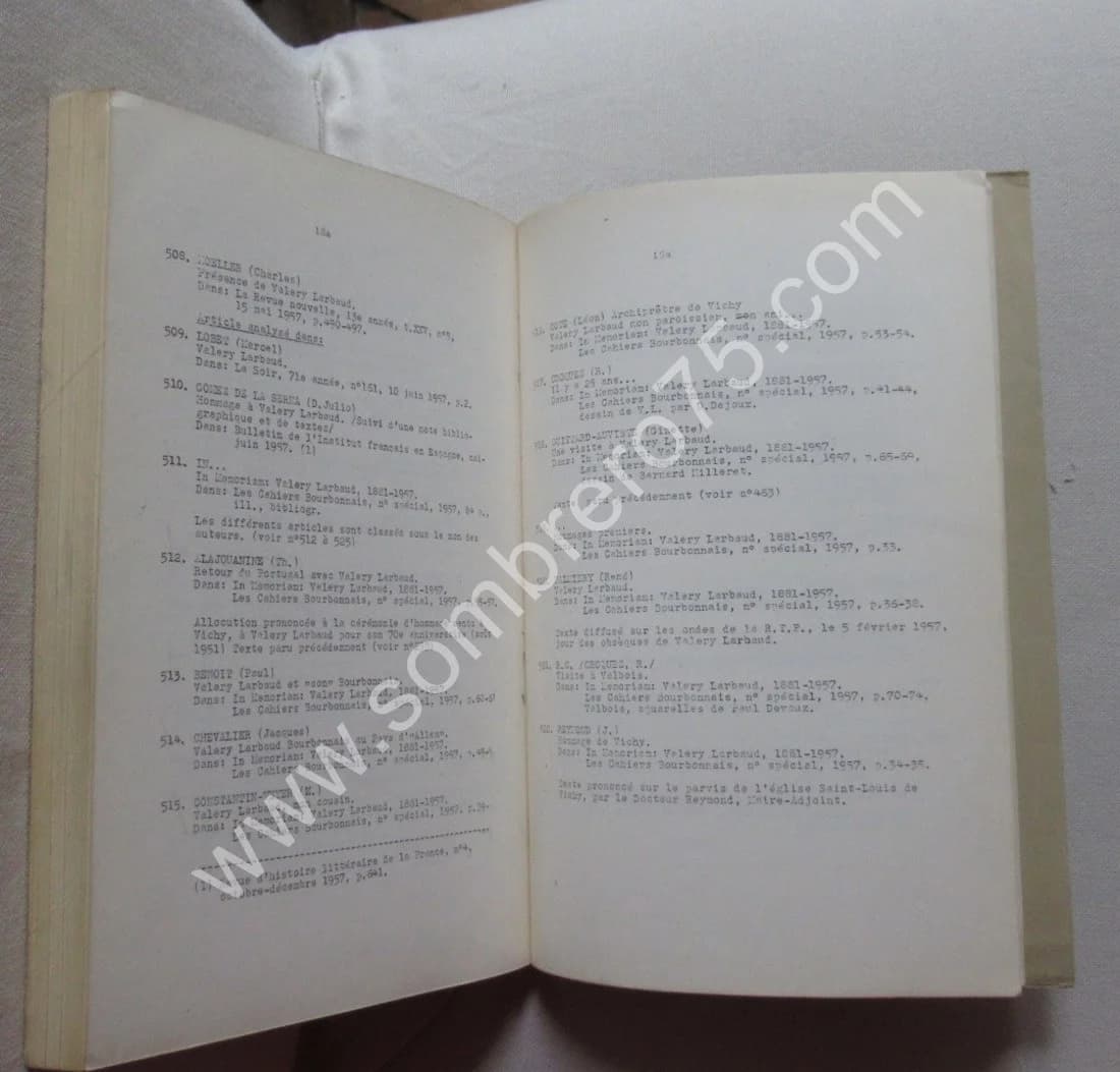 Valéry LARBAUD, Essai de Bibliographie (Bruxelles, 1958) - Image 9